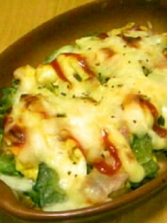 ゴーヤと卵のケチャマヨ焼き-レシピのメイン写真