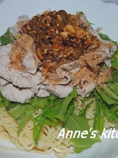 食べるラー油で冷製豚しゃぶパスタ-レシピのメイン写真