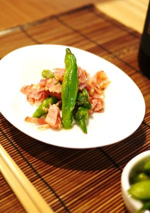 ししとうとベーコンのおつまみ-レシピのメイン写真