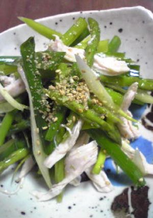 九条ねぎと蒸し鶏のさっぱり和え-レシピのメイン写真