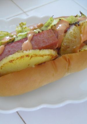 ＢＢＱに♪ハワイアンホットドック-レシピのメイン写真