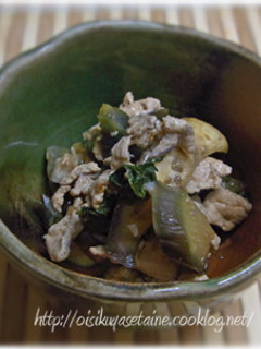 ナスと豚肉の炒め煮(ノンオイル)-レシピのメイン写真