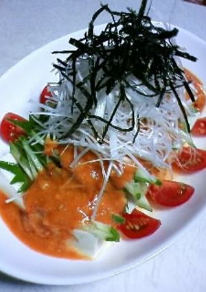 焼肉屋さんで食べた☆坦々冷や奴☆-レシピのメイン写真
