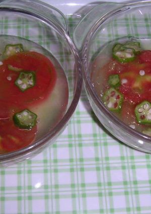 夏野菜ゼリー-レシピのメイン写真