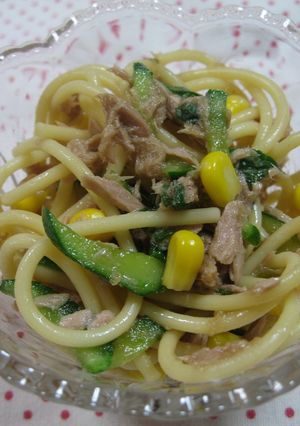 ツナとしそのスパゲティサラダ-レシピのメイン写真