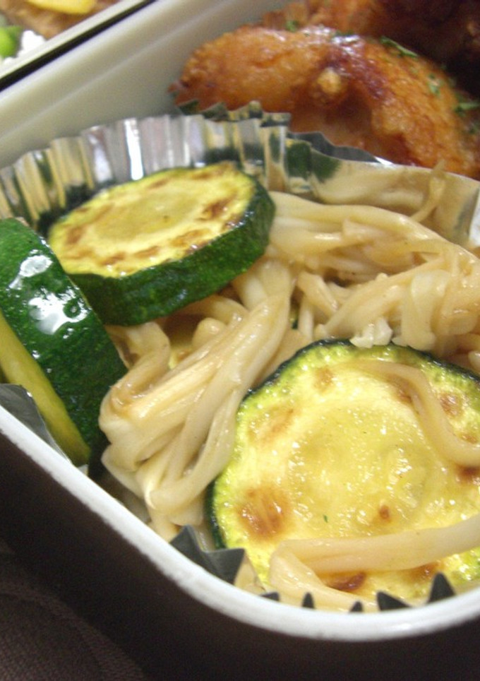 お弁当✿夏野菜とえのきのバター醤油炒め-レシピのメイン写真