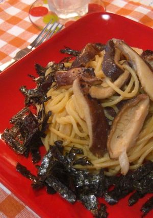 椎茸の味噌パスタ-レシピのメイン写真