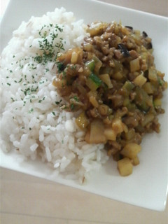 夏野菜のキーマカレー-レシピのメイン写真