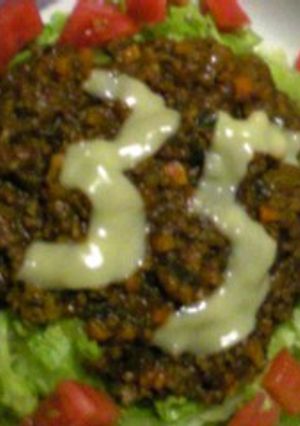 カレーの残りと夏野菜でタコライス♪-レシピのメイン写真