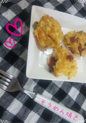 素麺残ったらどうする？☆素麺焼き☆-レシピのメイン写真