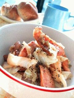 ソーセージと白菜の炒め煮。-レシピのメイン写真