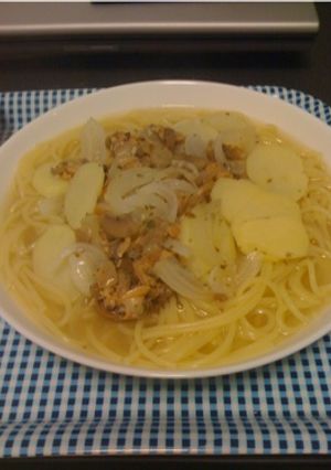レトルトパスタにちょい足し-レシピのメイン写真