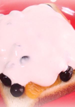 生クリーム×黒豆●和風スイーツトースト-レシピのメイン写真
