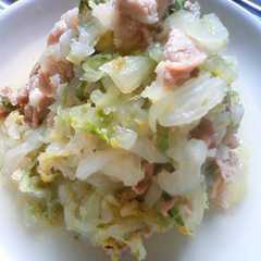 รูปของ 白菜と豚肉のゆず胡椒あえ