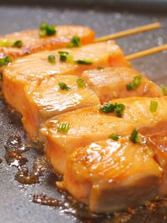 サーモンの柚子コショウづけ串焼き-レシピのメイン写真