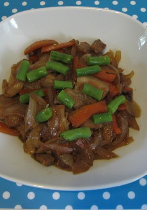 ☆豚バラと残り野菜のこってり炒め☆-レシピのメイン写真