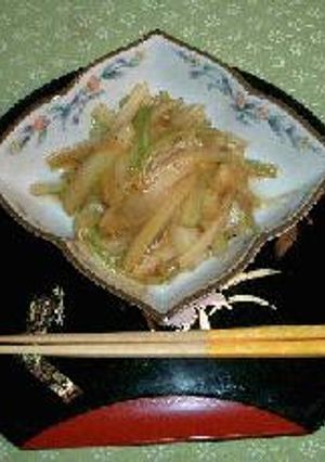 セロリのきんぴら-レシピのメイン写真