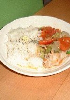 手羽元のトマト煮ごはん-レシピのメイン写真