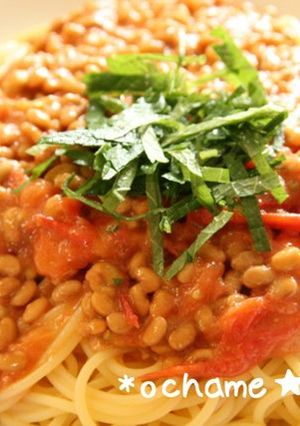 なっトマ！冷製パスタ-レシピのメイン写真
