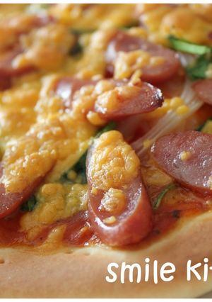 HBで米粉入ふんわりもっちりpizza♪-レシピのメイン写真
