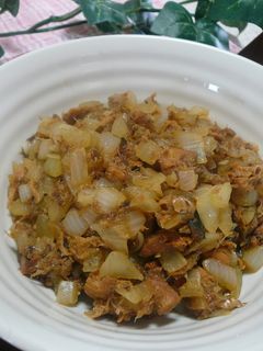 ご飯のお供に☆サバ玉ねぎ炒め~☆-レシピのメイン写真