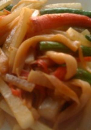 大根といんげんの生姜焼きのタレ炒め-レシピのメイン写真