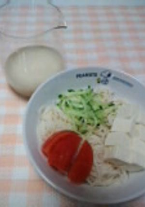 素麺に豆乳つゆ-レシピのメイン写真
