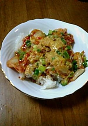 簡単なのにめちゃうまい！キム玉丼♪-レシピのメイン写真