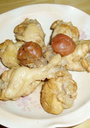 手羽元の梅干しとお酢でサッパリ煮-レシピのメイン写真