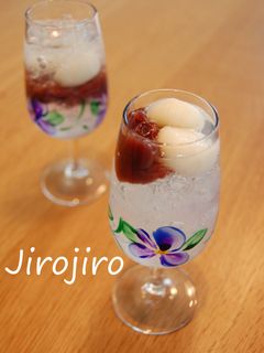 白玉あんこの和サイダーゼリー❤-レシピのメイン写真