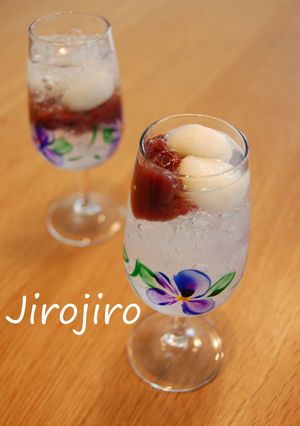 白玉あんこの和サイダーゼリー❤-レシピのメイン写真