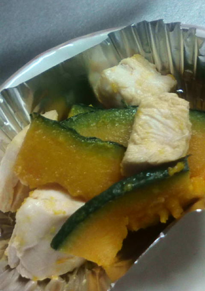 お弁当にも☆鶏肉とかぼちゃの和え物-レシピのメイン写真