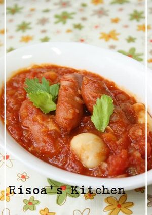 ウインナーと花豆のトマト煮☆-レシピのメイン写真