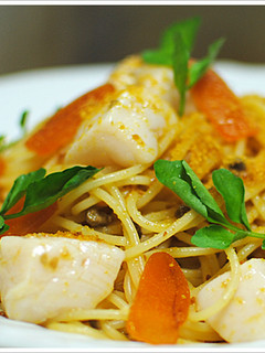 ボッタルガと帆立の冷製パスタ-レシピのメイン写真