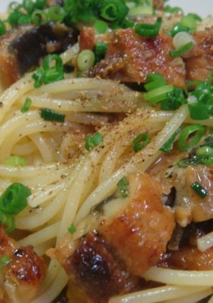 ひつまぶし風うなぎの蒲焼パスタ-レシピのメイン写真