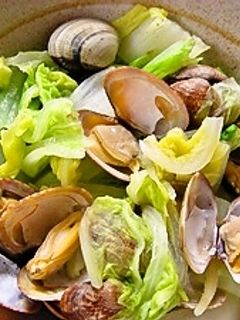 簡単!あさりと白菜の酒蒸し-レシピのメイン写真