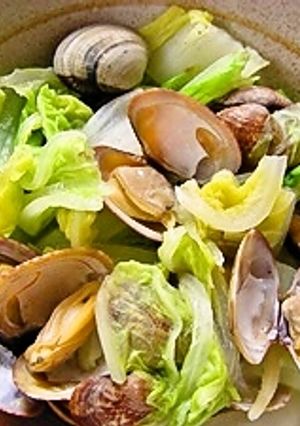 簡単！あさりと白菜の酒蒸し-レシピのメイン写真