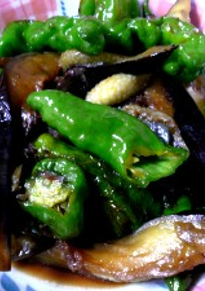 茄子としし唐の炒め煮-レシピのメイン写真