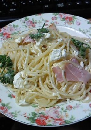 クリームチーズとゆず胡椒の本場魔界パスタ-レシピのメイン写真