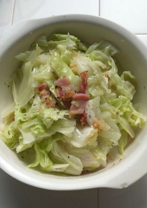 キャベツのカリカリベーコン&にんにく-レシピのメイン写真