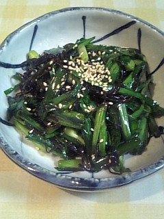 にらの塩昆布和え-レシピのメイン写真