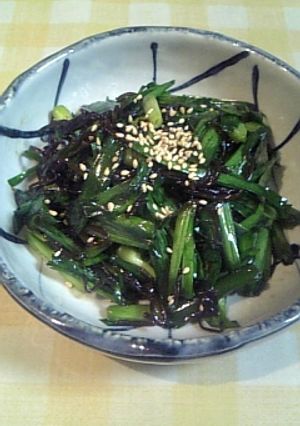 にらの塩昆布和え-レシピのメイン写真