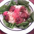 鶏レバーと完熟トマトの冷製パスタ