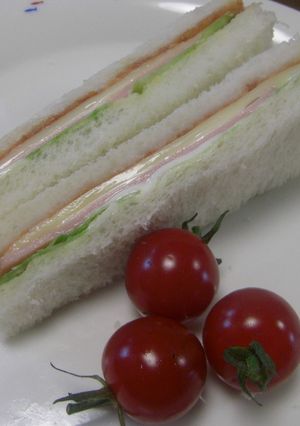 ケチャでハムチーズサンドウィッチ☆-レシピのメイン写真