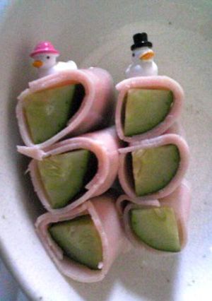 お弁当に♪ハム＆胡瓜-レシピのメイン写真