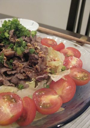 夏バテに！小間切れでピリ辛牛しゃぶサラダ-レシピのメイン写真