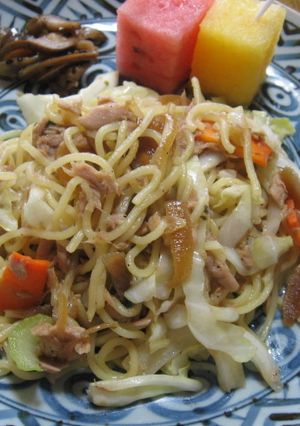 ツナと野菜の焼麺-レシピのメイン写真