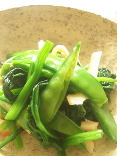 ほうれん草ときぬさや・ちくわのお浸し-レシピのメイン写真