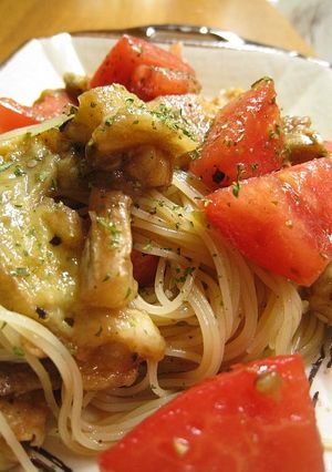 カルパッチョ風★冷製パスタ★トマト&ナス-レシピのメイン写真