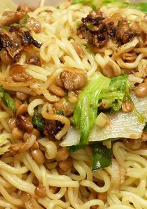 夏！とってもスパイシーな納豆塩焼きそば☆-レシピのメイン写真